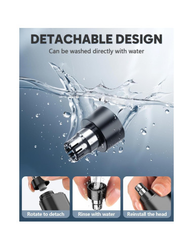 Cortador de Vello Nasal Carego Recargable Profesional Negro