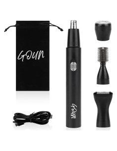 Recortador de Vello Nasal 4-en-1 GOUN Recargable IPX6