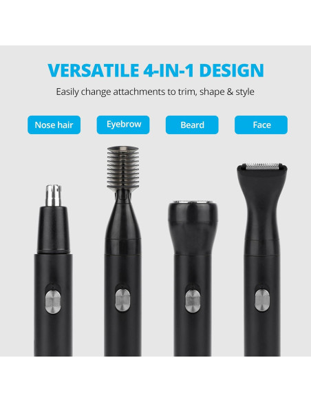 Recortador de Vello Nasal 4-en-1 GOUN Recargable IPX6 Recortador de Vello Nasal 4-en-1 GOUN Recargable IPX6