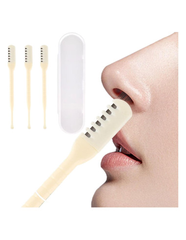 Cortador de Vello Nasal FREHOMEE Doble Cabeza Acero Inoxidable