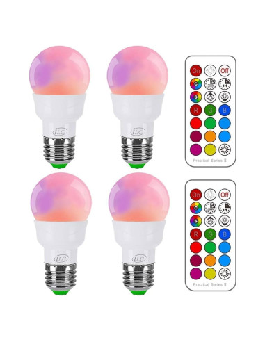 Bombilla LED RGB iLC 5W E26 Regulable 450LM 12 Colores