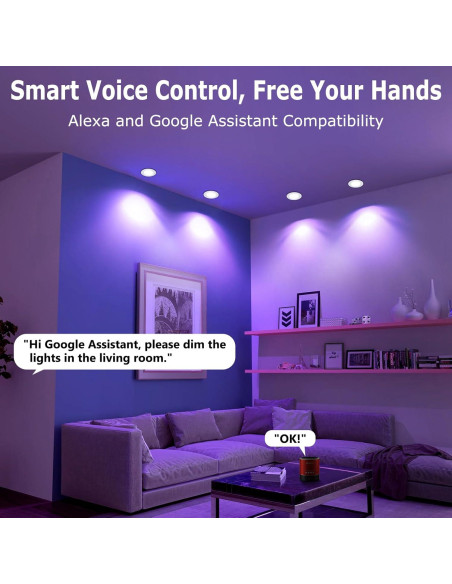 Downlight LED 5W LightingWill 2 Pulgadas Smart WiFi RGB Downlight LED 5W LightingWill 2 Pulgadas Smart WiFi RGB