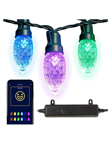 Luces de Cadena RGB WiFi Novolink C9 12 Bombillas LED 3.35m