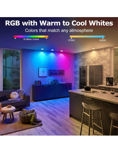 Downlight LED 5W LightingWill 2 Pulgadas Smart WiFi RGB
