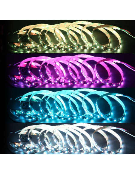 Tira LED RGBW 12V 5m Doblable en S 240 LEDs 3000K Tira LED RGBW 12V 5m Doblable en S 240 LEDs 3000K