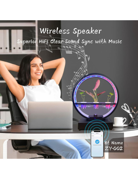 Lámpara de Mesa LED RGB Eoako con Altavoz Bluetooth 32cm Lámpara de Mesa LED RGB Eoako con Altavoz Bluetooth 32cm