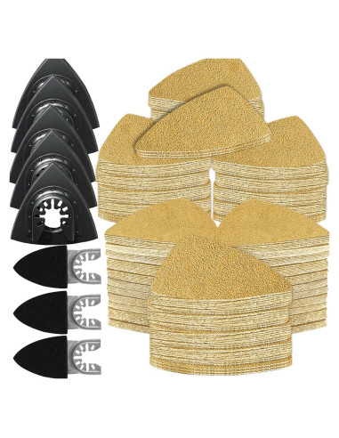 Kit de Almohadillas de Lijado Gulrear 268PCS para Herramientas Oscilantes
