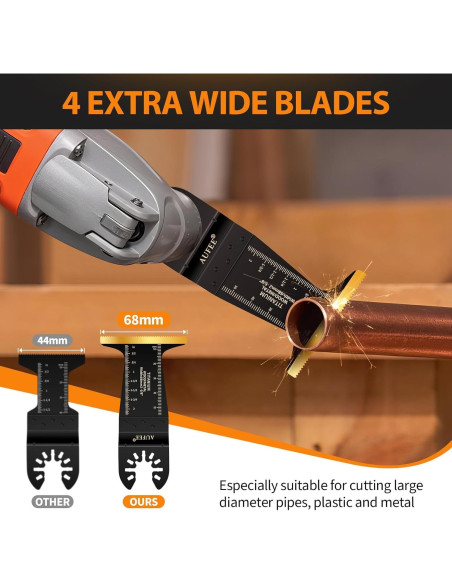 30 Hojas de Multiherramienta Titanio Universal para Madera y Metal 30 Hojas de Multiherramienta Titanio Universal para Madera y Metal