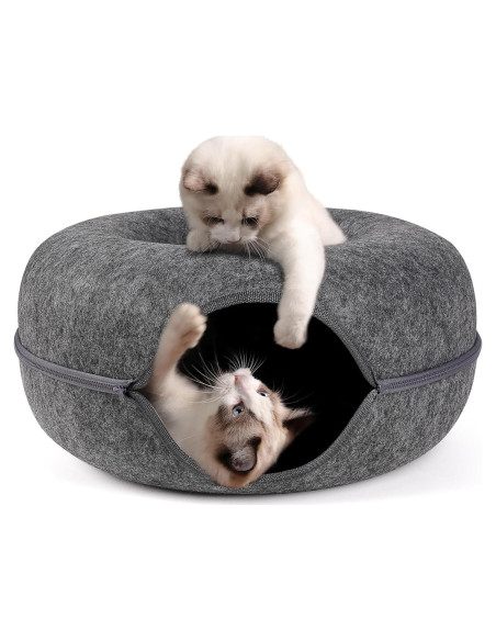 Cueva de Gato Bininl Túnel Redondo Desmontable 50.8cm Gris Cueva de Gato Bininl Túnel Redondo Desmontable 50.8cm Gris