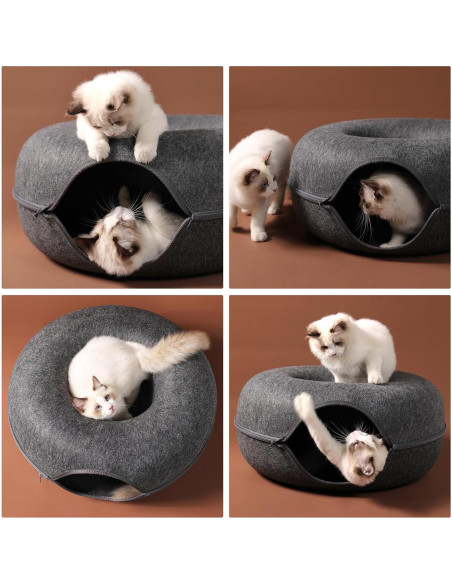 Cueva de Gato Bininl Túnel Redondo Desmontable 50.8cm Gris Cueva de Gato Bininl Túnel Redondo Desmontable 50.8cm Gris