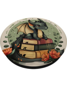 PopGrip Adhesivo Dragón Lector Bibliotecario PopSockets 2