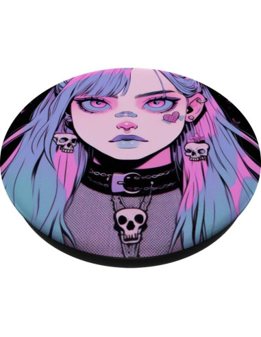 PopSocket Estándar PopGrip Chica Anime Goth 10.9x8.6cm
