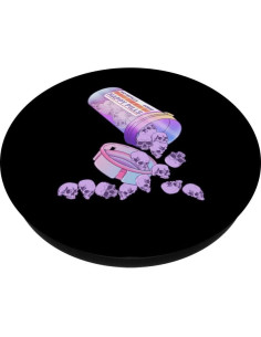 PopSockets Adhesivo PopGrip Calavera Kawaii Pastel Goth 2