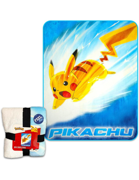 Manta de Lanzamiento Pikachu Pokemon 203x152 cm para Niños Manta de Lanzamiento Pikachu Pokemon 203x152 cm para Niños