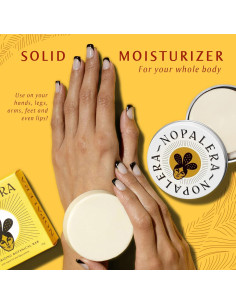 Barra de Loción Botánica Nopalera - Hidratante Vegano 62 g 2