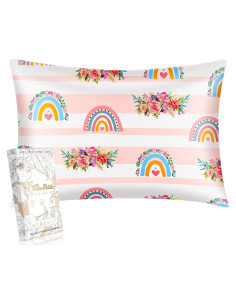 Funda de Almohada de Seda Miss Adola 50.8x76.2cm Arcoíris