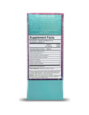 Té Herbal Orgánico Brillante Juventud Terapia Ceylon - 18 Bolsitas