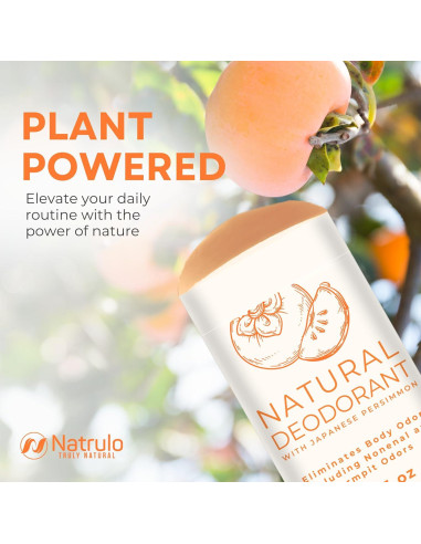 Desodorante Natural Natrulo de Persimón - Libre de Aluminio 117g