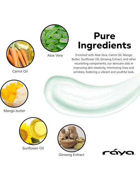 Crema Facial Antienvejecimiento Raya 61g | Hidratante con Colágeno y Aloe Vera Crema Facial Antienvejecimiento Raya 61g | Hidratante con Colágeno y Aloe Vera