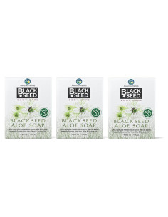 Jabón Natural de Semilla Negra Amazing Herbs - 120g x 3