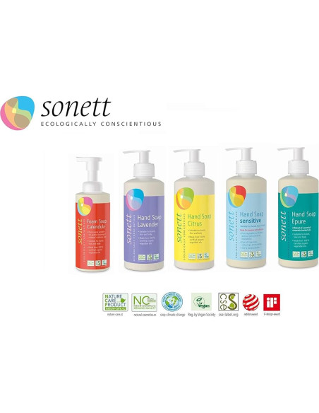 Jabón Líquido Orgánico Sonett Rosa 354g - Cuidado Suave Piel Jabón Líquido Orgánico Sonett Rosa 354g - Cuidado Suave Piel