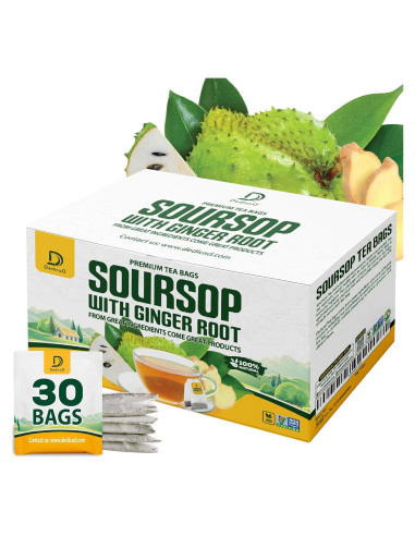 Bolsitas de Té DEDICAD Soursop con Jengibre 30x2g - Sin Cafeína