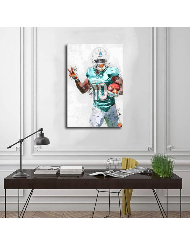 Póster Lienzo Tyreek Hill 45x30cm Decoración Alta Calidad