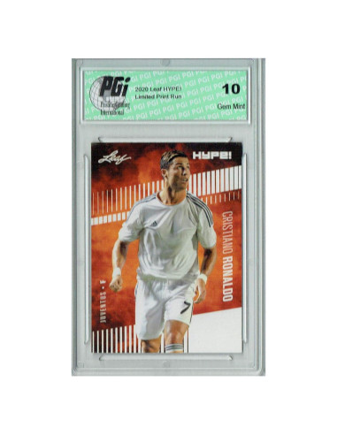 Tarjeta Coleccionable Cristiano Ronaldo 2020 Leaf HYPE PGI 10