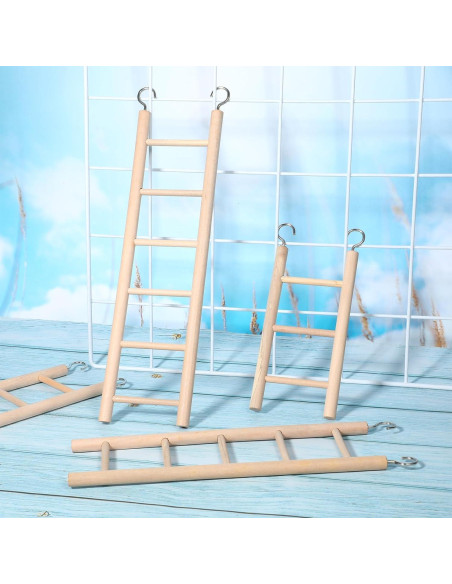 Escaleras de Madera para Aves EupHHonycs - 4 Piezas Escaleras de Madera para Aves EupHHonycs - 4 Piezas