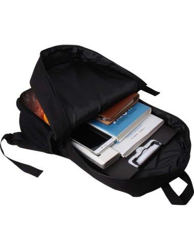 Mochila Deportiva 43 cm Negra para Niños - Poliéster Resistente