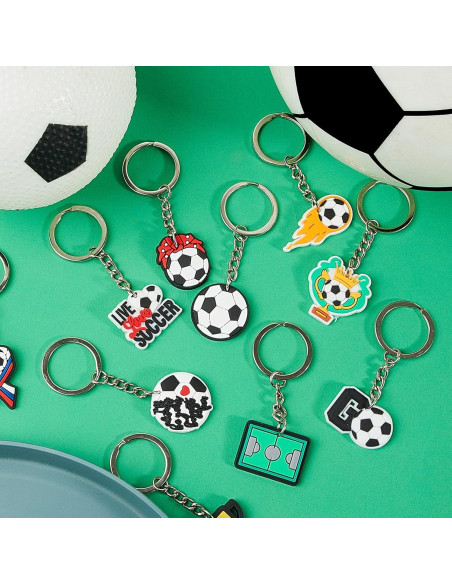 Llavero de Fútbol Batiyeer - 36 Piezas, PVC, Regalos Cumpleaños Llavero de Fútbol Batiyeer - 36 Piezas, PVC, Regalos Cumpleaños