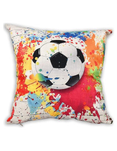 Funda de Almohada de Fútbol ShiQiao Spl 45x45cm con Cremallera