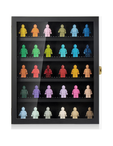 Estuche de Exhibición de Minifiguras TJ.MOREE 27.9x34cm Negro
