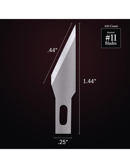 Cuchillas de Cuchillo de Manualidades WA Portman 100 Piezas Acero Cuchillas de Cuchillo de Manualidades WA Portman 100 Piezas Acero