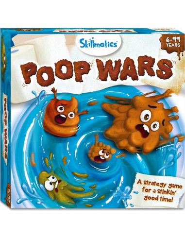 Juego de Cartas Skillmatics Guerras de Popó - Diversión para 2-4 Jugadores