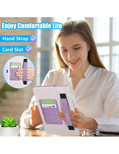 Funda DMLuna para Alcatel Joy Tab 2 8" 2020, Cuero PU, Protección