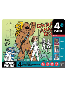 Rompecabezas Buffalo Games Star Wars 4 en 1 para Niños