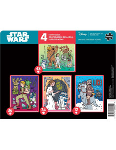 Rompecabezas Buffalo Games Star Wars 4 en 1 para Niños 2