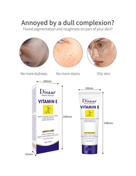 Espuma Limpiadora Facial DISAAR Belleza 100ml Vitamina E Espuma Limpiadora Facial DISAAR Belleza 100ml Vitamina E