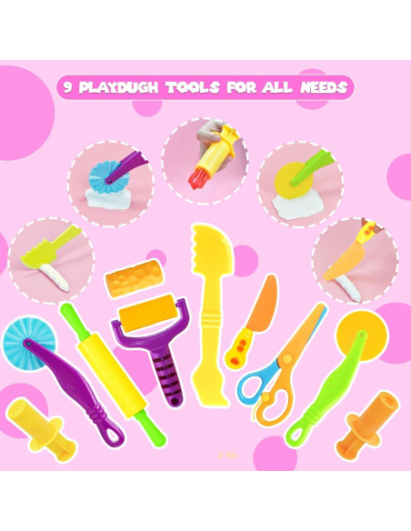 Juego de Herramientas de Plastilina AWNOGKUE 18 Piezas Juego de Herramientas de Plastilina AWNOGKUE 18 Piezas