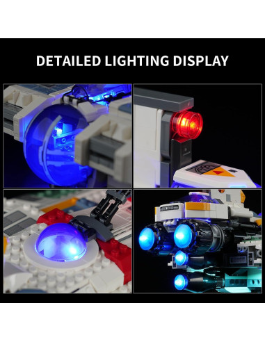 Kit de Luz LED para Lego Star Wars Ghost y Phantom II 75357