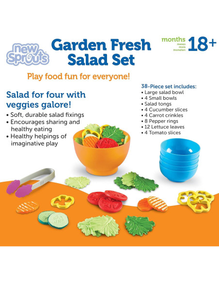 Conjunto de Ensalada Fresca Learning Resources - 38 Piezas Conjunto de Ensalada Fresca Learning Resources - 38 Piezas