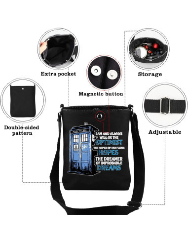 Bolsa Cruzada Doctor Who CMNIM - Regalo Original para Fans