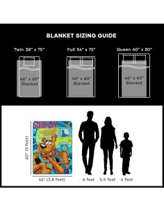 Manta Micro Raschel Scooby Doo Northwest 116.8x152.4 cm 2