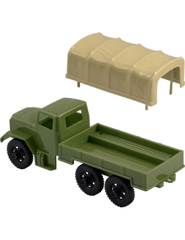 Camiones de Carga Deuce-and-a-Half TimMee - Verde OD y Tan 20.32cm