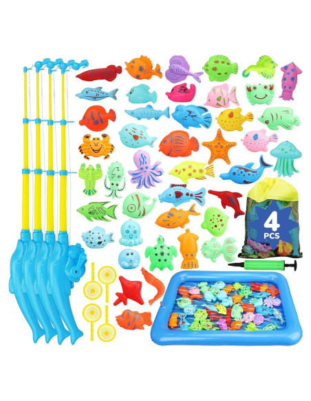 Juego de Pesca Magnético TOY Life con Piscina Inflable 0.56 kg Juego de Pesca Magnético TOY Life con Piscina Inflable 0.56 kg
