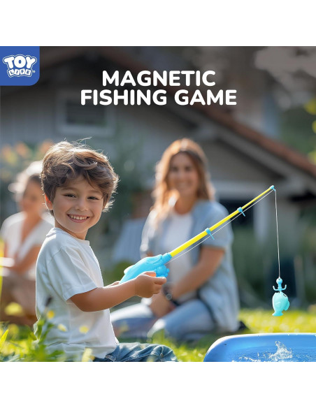 Juego de Pesca Magnético TOY Life con Piscina Inflable 0.56 kg Juego de Pesca Magnético TOY Life con Piscina Inflable 0.56 kg