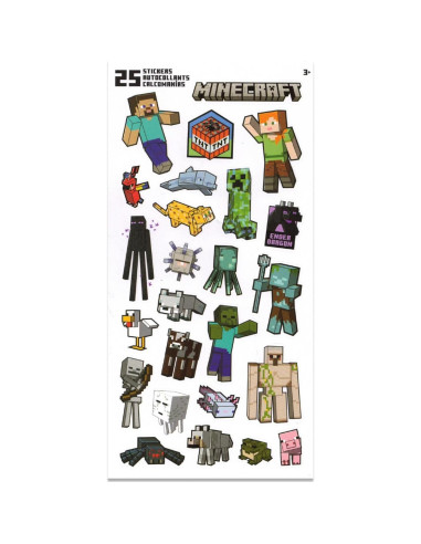 Conjunto de Libros para Colorear Minecraft Imagine Ink - 6 Páginas Mágicas