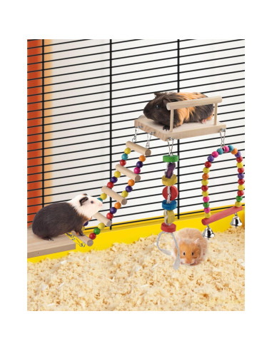 Juguete para Aves DBNESS 5 en 1 - Columpio y Escalera