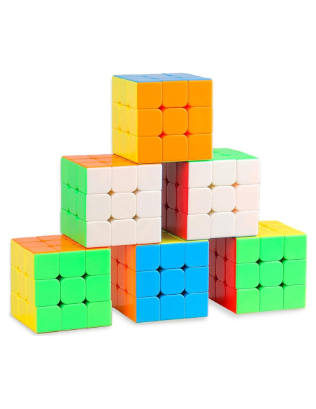 Juego de 6 Cubos Rápidos 3x3x3 Ella Dream - Giro Suave Juego de 6 Cubos Rápidos 3x3x3 Ella Dream - Giro Suave